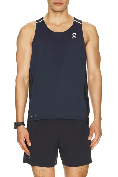 On Performance Tank In Blue