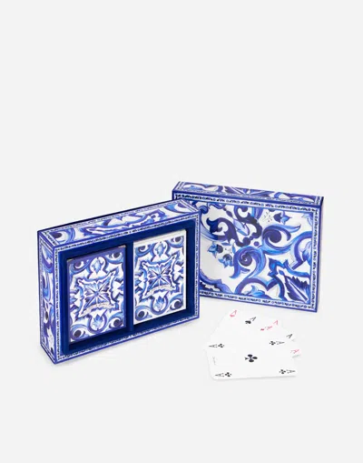 Dolce & Gabbana Plexiglass Poker Set In Multi