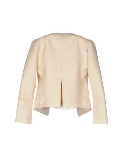 Shop Anna Sammarone Blazer In Beige