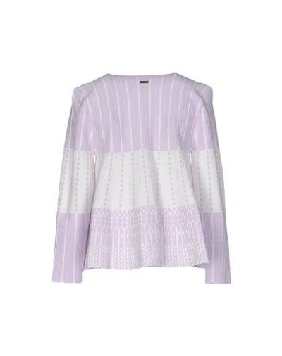 Shop Just Cavalli Cardigans In Lilac
