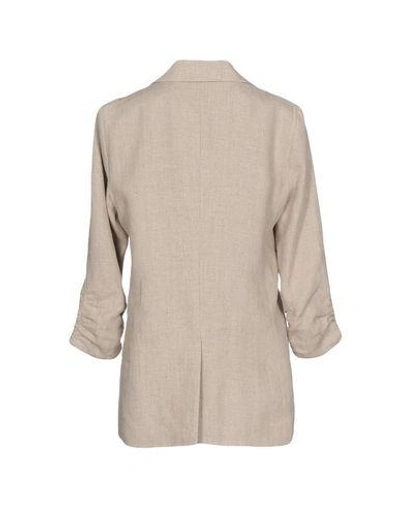 Shop Michael Michael Kors Blazer In Beige