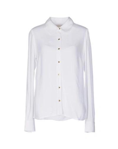 Michael Michael Kors Solid Color Shirts & Blouses In White