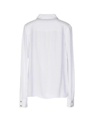 Shop Michael Michael Kors Solid Color Shirts & Blouses In White