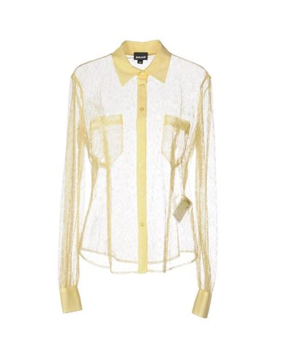 Just Cavalli Shirts In Yellow