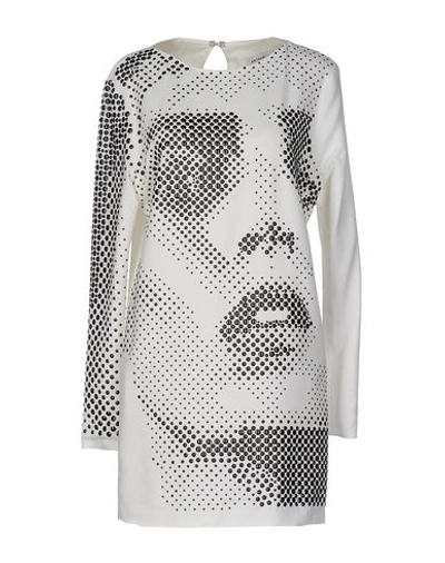 Shop Anthony Vaccarello Short Dresses In White