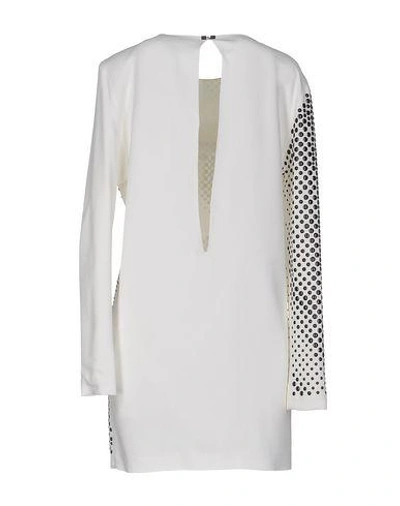 Shop Anthony Vaccarello Short Dresses In White