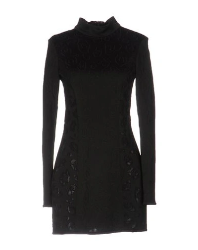 Anthony Vaccarello Short Dresses In Black