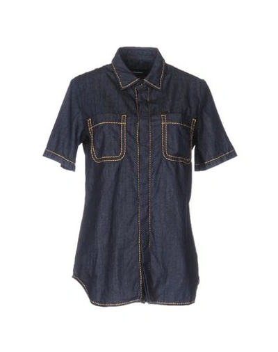 Dsquared2 Denim Shirts In Blue