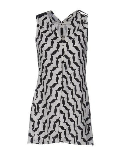 Shop Neil Barrett Woman Top White Size 4 Silk, Elastane, Polyester, Polyurethane