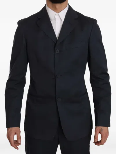 Romeo Gigli Three-button Notched-lapel Suit In Blue