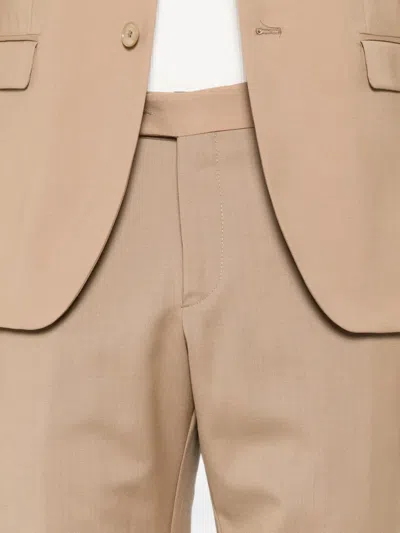 Manuel Ritz Peak-lapels Suit In Neutral