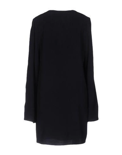 Shop Helmut Lang Short Dress In Dark Blue