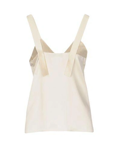 Shop Calvin Klein Collection Top In Ivory