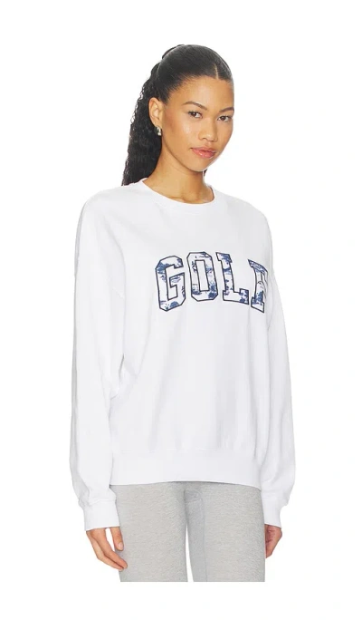 Beach Riot Devyn Graphic Oversized Sweatshirt In White