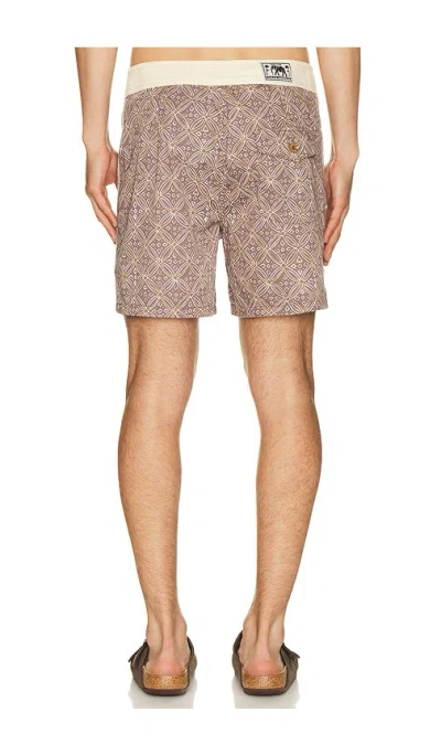 Rhythm Heritage Java Swim Trunk In Brown