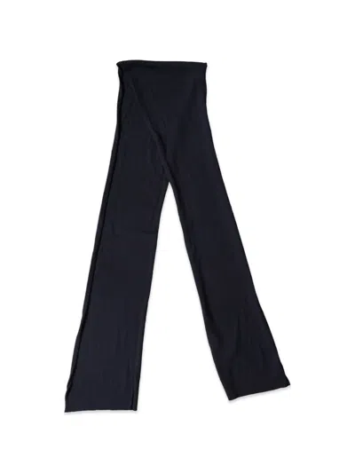 Dolce & Gabbana Knitted Rectangular Scarf In Black