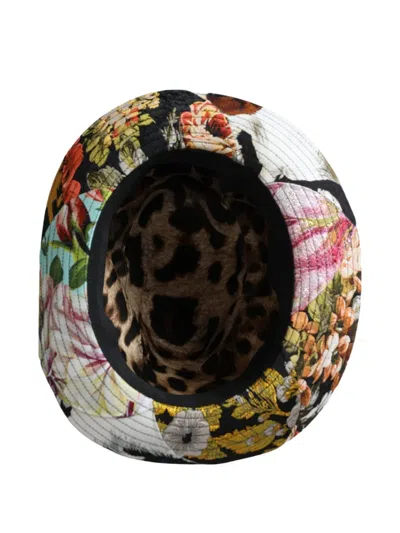 Dolce & Gabbana Patchwork Wide-brim Fedora In Multi