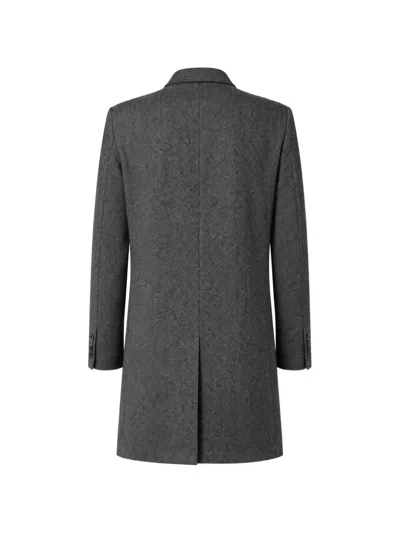 Dolce & Gabbana Wool-blend Single-breasted Coat In Gray