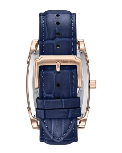 Heritor Automatic Valentin Mens Automatic Watch With Date In Blue
