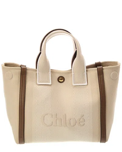 Chloé Carry Small Canvas Tote In Multi
