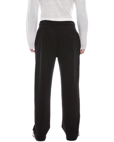 Off-white Printed French Cotton-terry Sweatpants In Black