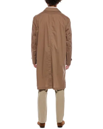 Brunello Cucinelli Solid Trench Coat In Brown