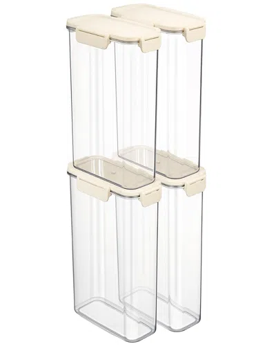 Sorbus 4-pack 70.55oz Stackable Food Storage Containers In Transparent