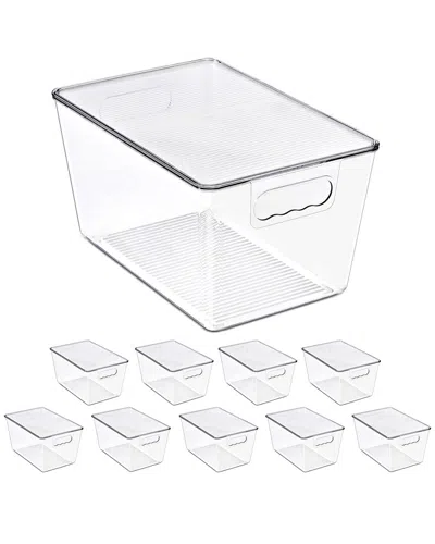 Sorbus 10-pack Large Storage Containers In Transparent