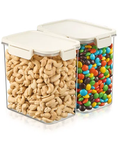 Sorbus 2-pack Stackable Food Storage Containers In Transparent
