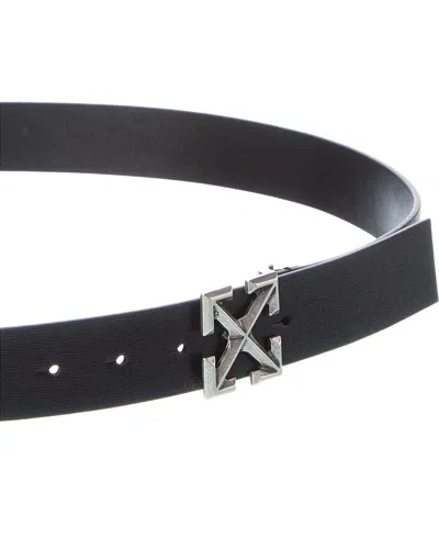 Off-white ™ Leather Belt In Black