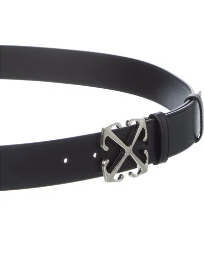 Off-white ™ Leather Belt In Black