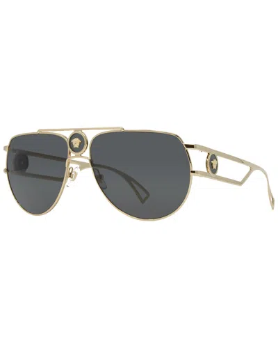 Versace Eyewear Double Bridge Aviator In Multi
