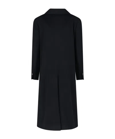 Tagliatore Structured Double-breasted Jacket With Flap Pockets In Black