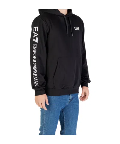 Ea7 Long-sleeve Sweatshirt In Black