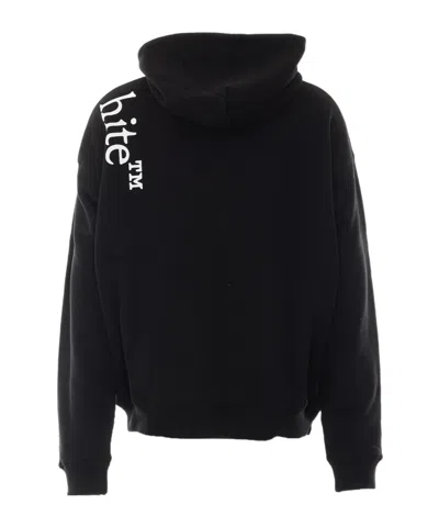 Off-white Drawstring Hooded Sweatshirt In Multi