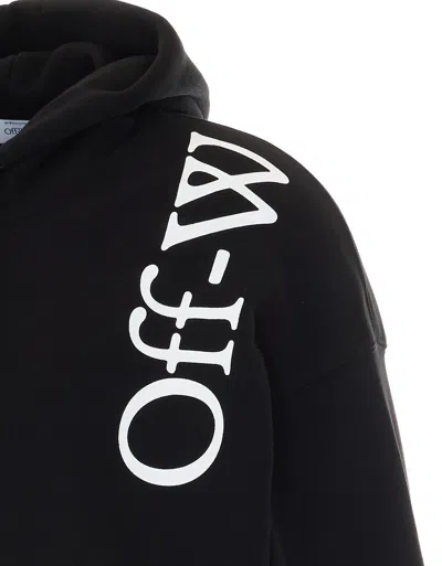 Off-white Drawstring Hooded Sweatshirt In Multi