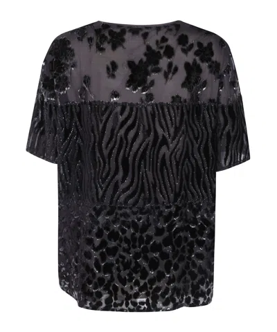 Pierre-louis Mascia Patchwork T-shirt In Black