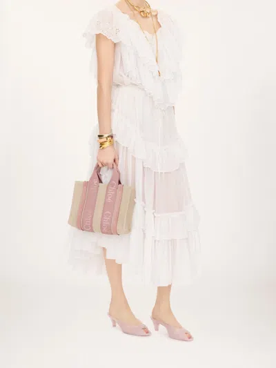Chloé Dual-handle Shoulder Bag In White