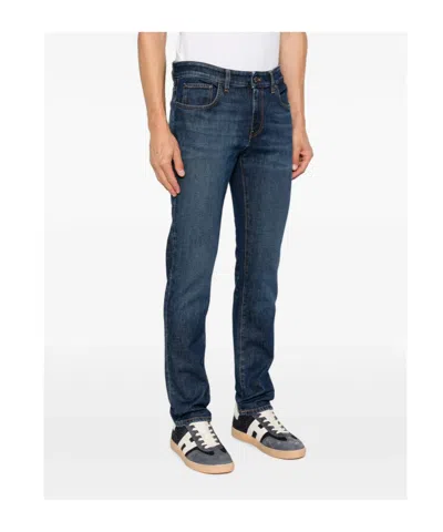 Pt01 Belt Loop Jeans In Blue