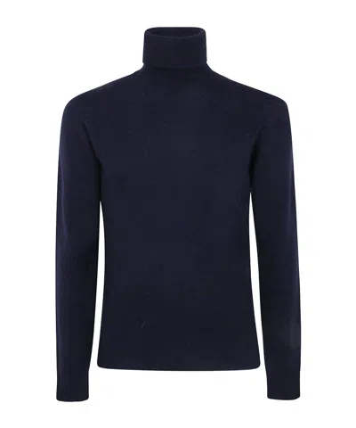 Nuur Long Sleeves Turtle Neck Sweater In Blue