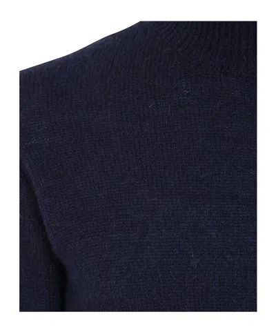 Nuur Long Sleeves Turtle Neck Sweater In Blue