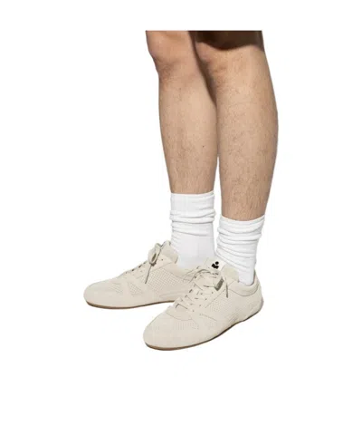 Isabel Marant Calfskin Leather Low-top Sneakers In Neutral
