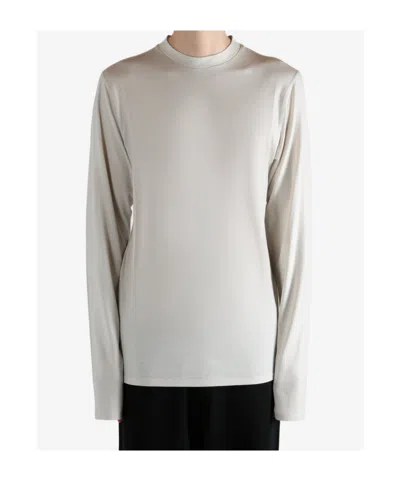 Rier Wool Long-sleeved T-shirt In White