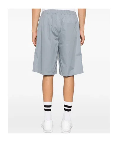Rier Elasticated Cotton Bermuda Shorts In Gray