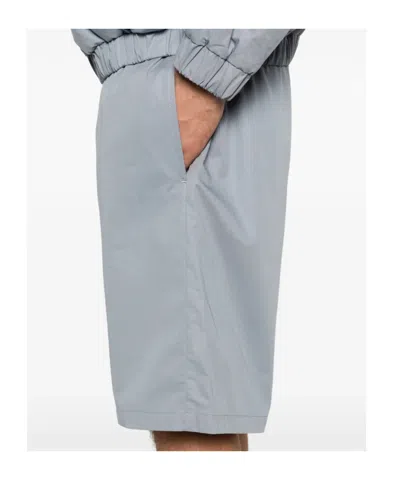 Rier Elasticated Cotton Bermuda Shorts In Gray