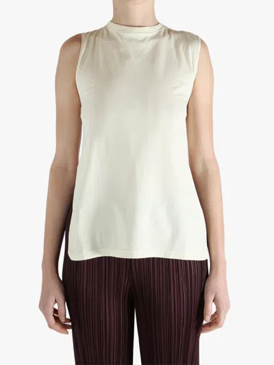Rier Tied Open Back T-shirt In White
