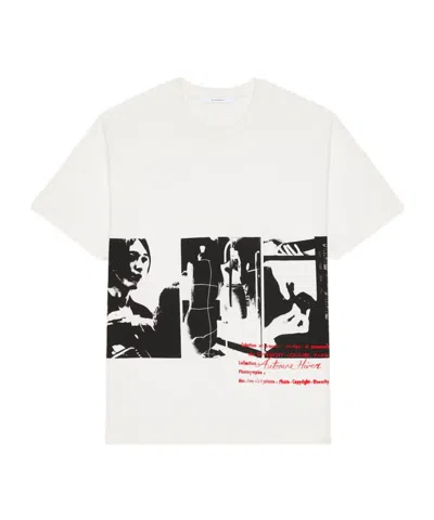 Givenchy T-shirt In Cotton With Photographic Negative Print In White