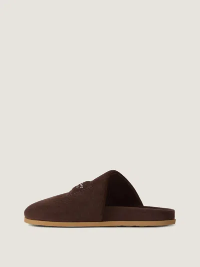 Givenchy Puffy Mules In Suede In Brown