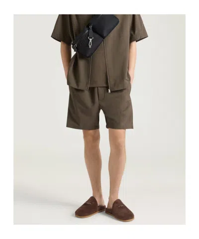 Givenchy Puffy Mules In Suede In Brown