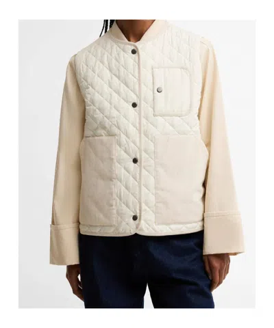 Barbour Wetherby High Pile Fleece Jacket In Neutral